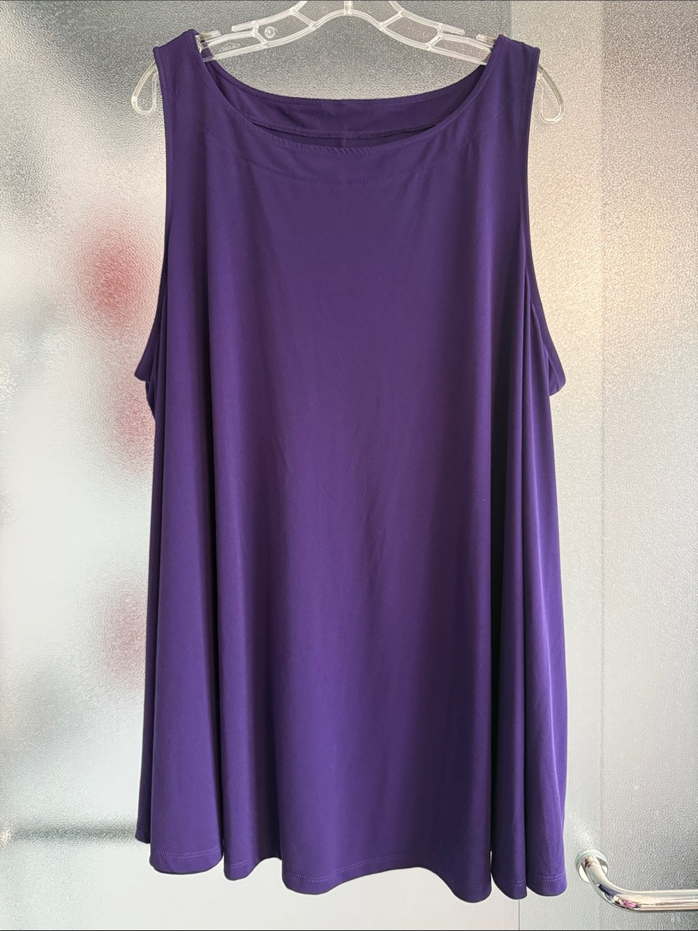 Lane Bryant Purple Sleeveless Swing Tank